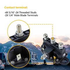 12V Winch Solenoid Relay 6 Terminal Polarity Reversing Switch Replacement