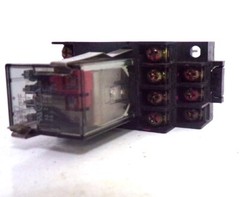 FUJI RELAY & BASE, HH54PW-L, TP514X2, 100-110V, 50/60 HZ
