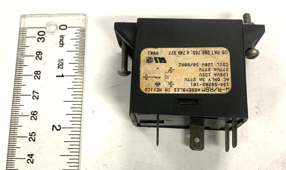 White Rodgers Relay AC Only 3A 277V Coil 120V 50/60Hz W-R/RSM 134-50202-101