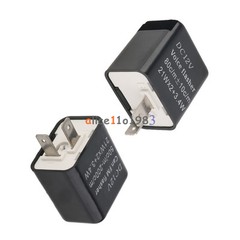 12V 2Pin Motorcycle Turn Signal Indicator Speed Adjustable LED Flasher Relay