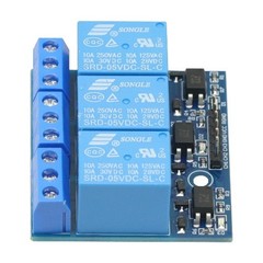 DC 5V 3 Channel Relay Module Expansion Board Optocoupler Insulation 3.3V Signal