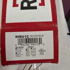 RIBU1C Enclosed Pilot Relay 10 Amp SPDT 10-30 VAC LED
