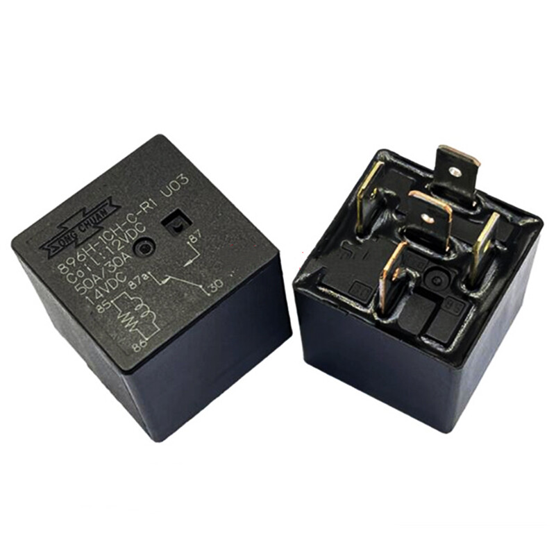 2Pcs Song Chuan 896H-1CH-C-R1 U03 12VDC Automotive Relay 50A/30A 14VDC 5Pins