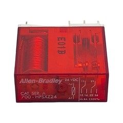 Allen Bradley 700-HPSXZ24 Safety Relay, DPDT, 8A 277VAC/30VDC, 24VDC Coil