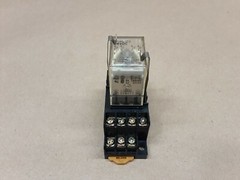Omron MY4N-D2 Relay 24VDC Coil 14 Pin Relay 24 VDC W/Base #1059B9*AD