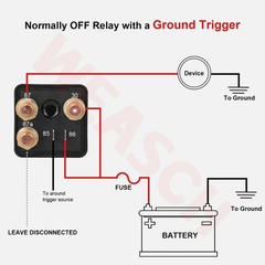12V 250A Continuous Duty 5Pin SPDT Automotive Relay RV Marine