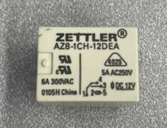 American Zettler AZ8-1CH-12DEA Mini PC Board Relay 12VDC coil SPDT, Lot of 10