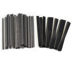 40PCS 2.54mm Male and Female Pin Header Connector 40Pin Single Row Breakaway …