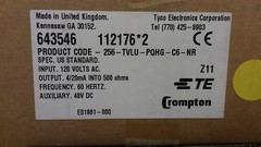 TE TYCO CROMPTON 256-TVLU-PQHG-C6-NR Paladin Point Five Voltage Transducer