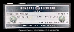 GE 12HFA11A42F Multicontact Auxiliary Relay – 125vDC – Tested/1Yr Warranty