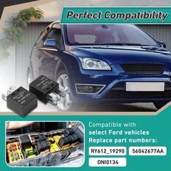 2 Packs 5-Pin Automotive Relay 10A/20A 12VDC – Fits Select Ford, Cadillac, Toyot