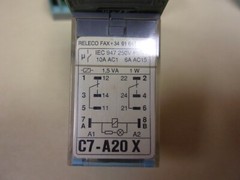 Releco C7-A20 X Relay With Base , Series QR-C 24 VDC , Lot of 4