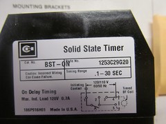 New Cutler Hammer Solid State Timer 1253C29G20 120V BST-ON .1-30 Sec