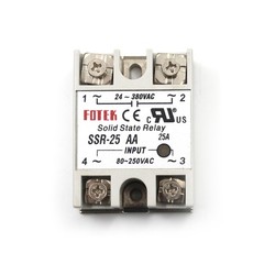 24V-380V 25A SSR-25AA Solid State Relay Module 80-250VAC AC–dx