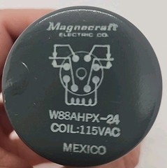 MAGNECRAFT DPDT OCTAL PLUG IN RELAY W88AHPX-24 5945-00-403-0222