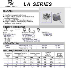 10x Rayex LA-12F Relay 12v 30A 40A 1C 1PDT SPDT Mini Micro Open Frame Caseless