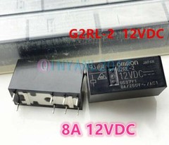10pcs Power Relay 8A 250VAC 8 Pins G2RL-2 G2RL-2-12VDC G2RL-2-DC12 x