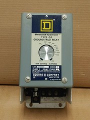 SQUARE D GP-200C GROUND FAULT RELAY SERIES 2 GROUND CENSOR 20 AMP 600V TYPE GP