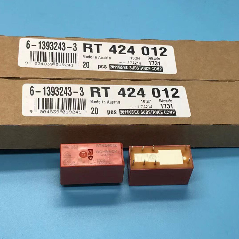 10PCS TYCO RT424012 Power Relay 12VDC 8Pin 8A