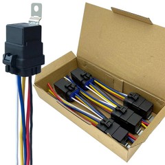 40/30AMP 12VDC Waterproof Relays with Built-in Diode, 5-pin Automotive Relay Kit