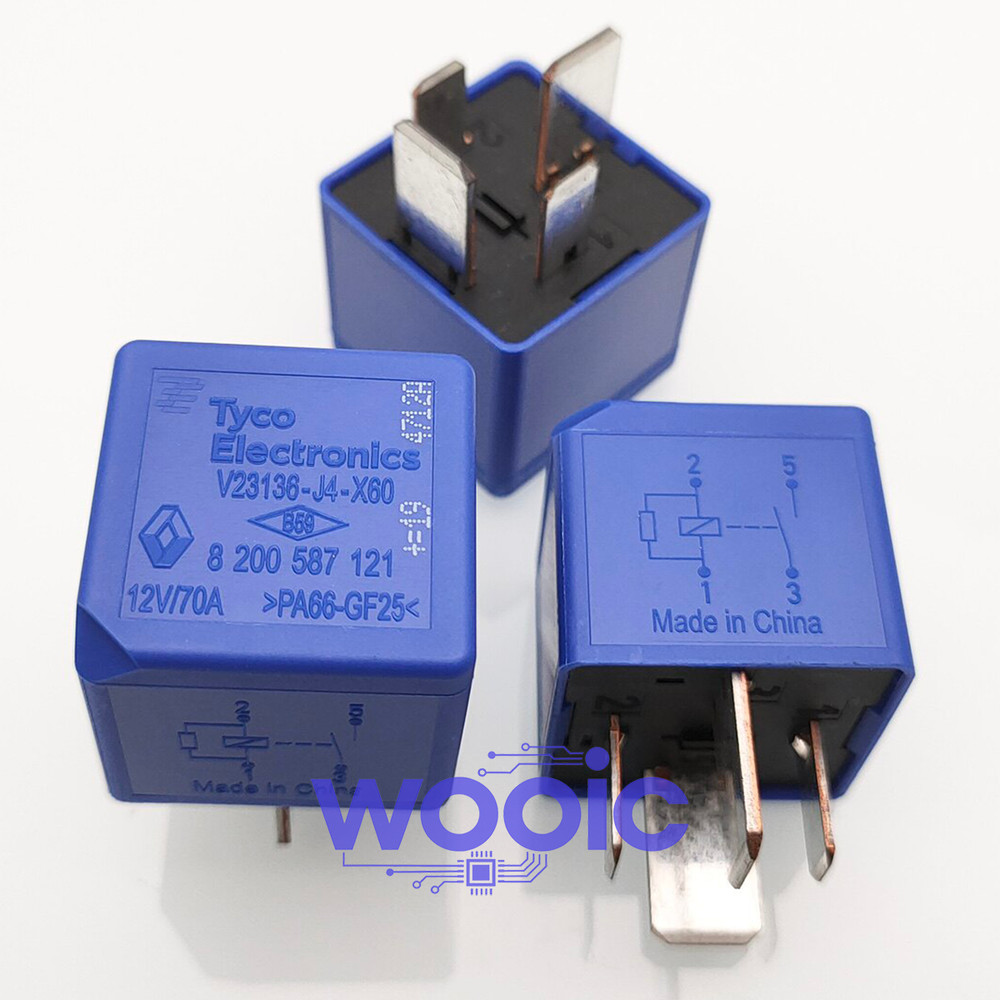 【2PCS】Tyco V23136-J4-X60 12V 70A 4Pin 8200587121 Power Relay Ford 8 200 587 121