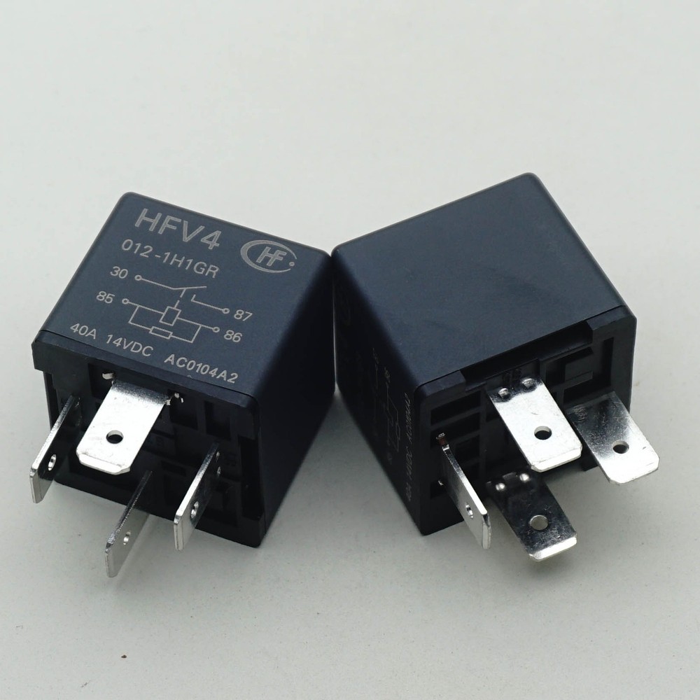 HFV4/012-1H1GR(555) Quick Connect Terminal Automotive Relay 12VDC 40A x 2PCS NEW