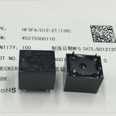 HF3FA-012-ZT(136) 12VDC 10A 250VAC 5 PINS Power Relay (Pack of 10)