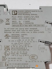 LOT OF 7 Phoenix Contact PLC-RSC-24DC/21/EX Relay Module 24VDC 2909524