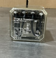 Potter and Brumfield Relay KUP17D19-24 24VDC Coil 4PDT 10A