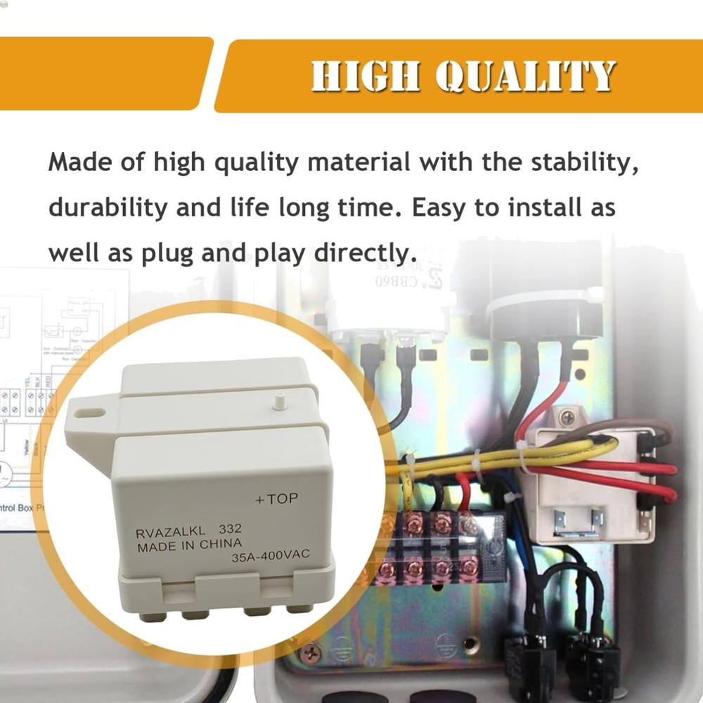 Well Pump Relay Control Box for Franklin Control Boxes 5 to 15hp, 230 Volts a…