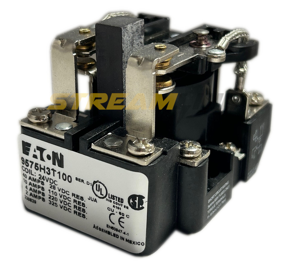Eaton 9575H3P100 General Purpose Relay, Panel Mount, 110VDC Coil, DPDT