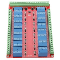 16 channel relay module interface card high/low level trigger DC 5/12 / 24VDC12V