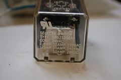 Selecta SR67S200A4 24VAC DPDT General Purpose Relay Coil 10A 8pin Octal Terminal