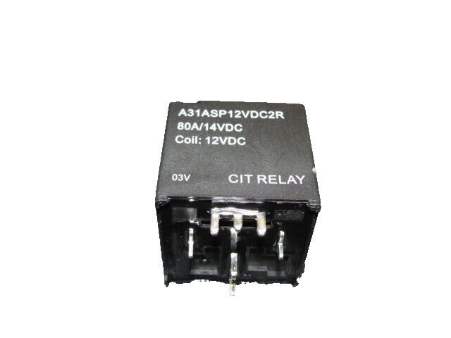 CIT Relay A31ASP 12v DC 2R 80A/14VDC Coil: 12VDC A/C Relay