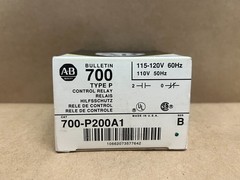 Allen Bradley 700-P200A1 Ser. B, Type P Control Relay *NEW*