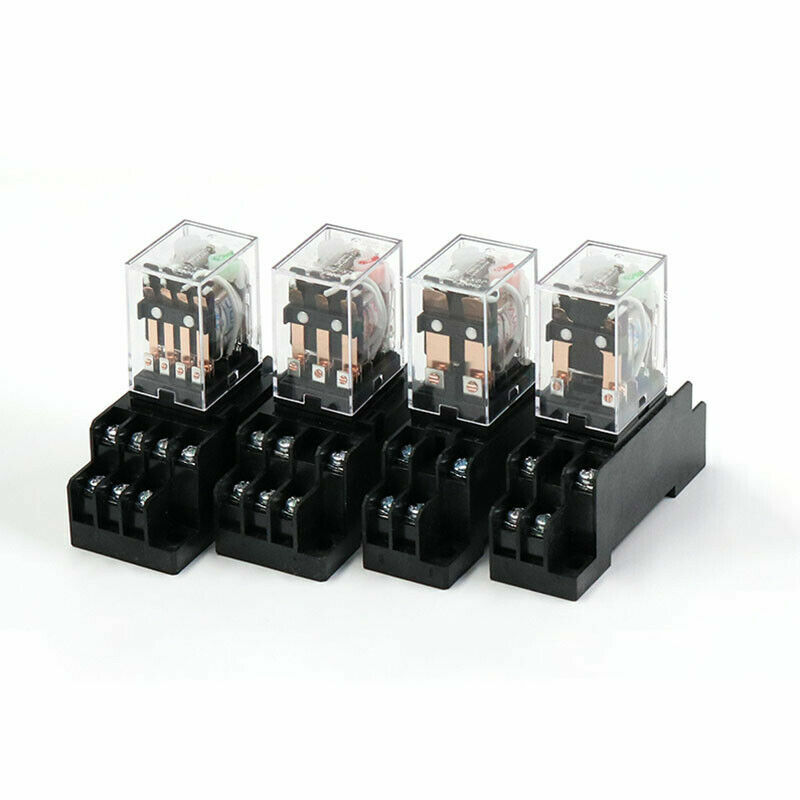 Electromagnetic Relay Set 12VDC 24VDC 36VAC 110VAC 220AC 24VAC Coil Power Relay