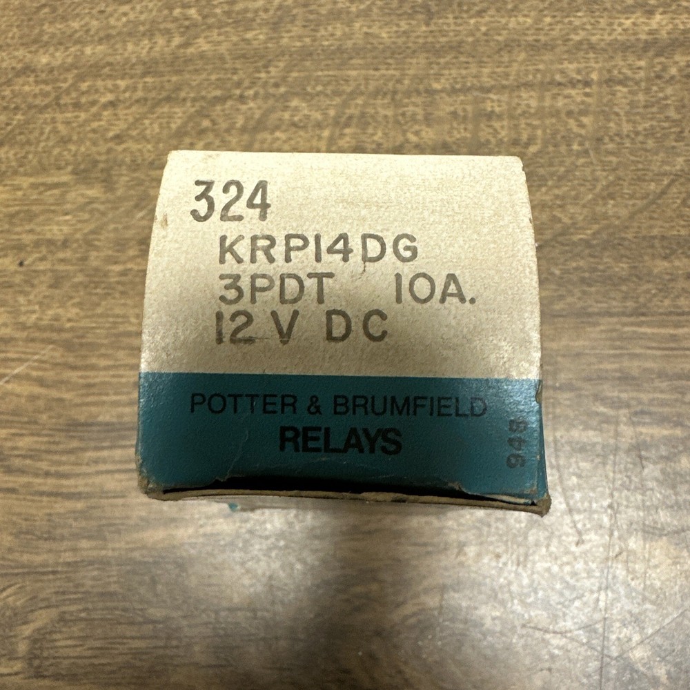 Potter & Brumfield,KRP14DG,3PDT 10A 12VDC Relay