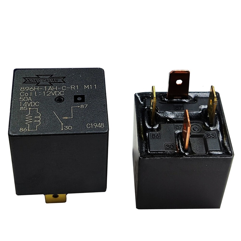 2Pcs SONG CHUAN 896H-1AH-C-R1 M11 12VDC Power Relay 50A 14VDC 4Pins