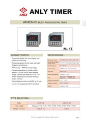 AH4CN-R-2 Multi-Range Digital Timer AC/DC: 12~48V