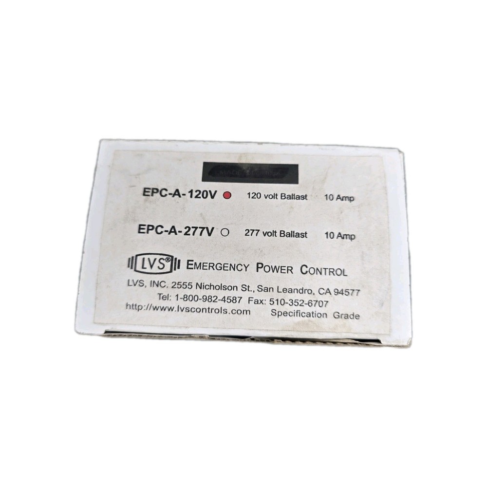 LVS Controls EPC-A Emergency Lighting Power Transfer Control Unit