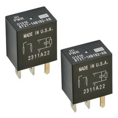 2 Pack 8T2T-14B192-AB 12V 30A SPST 4 Pin Automotive Relay Replacement Switch