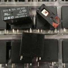 5PCS DEC TYPE DG1U-12VDC Power Relay 4Pin 16A 250V