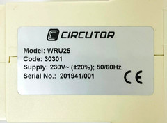 CIRCUTOR WRU25 Differential Relay WRU-25