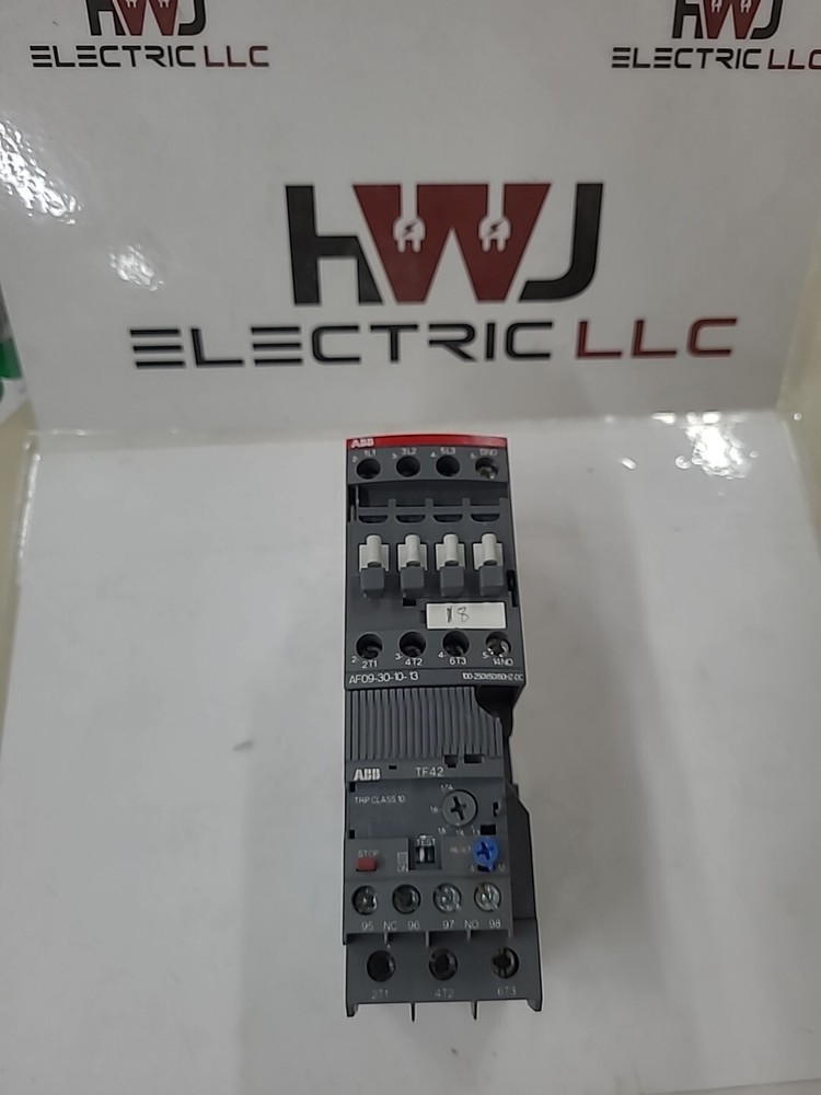ABB AF09 CONTACTOR /W TF42-1.7 CONTROL RELAY