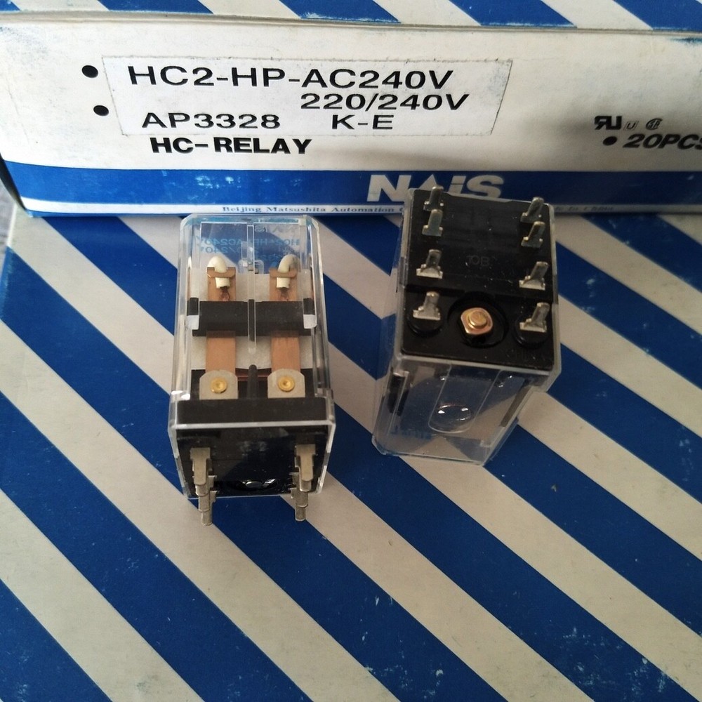 HC2-HP-AC240V Electromechanical Relay 220-240VAC 7A 250VAC 8 Pins x 1pc