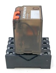 Schrack Multimode MT221024 Power Relay, Multimode, DPDT, 24 VDC, 10 A, MT, Panel