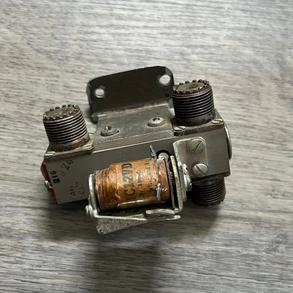 Advance CB1C Coaxial RF Relay Switch 12VDC Coil General Purpose Relay Untested