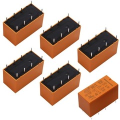 6pcs DC 12V 8 Pins Mini Power Relay DPDT PCB HK19F-8P-12V Coil Relay Type