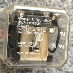 Lot of 2 Potter & Brumfield 4A366 KUP-11D15-24 Control Components
