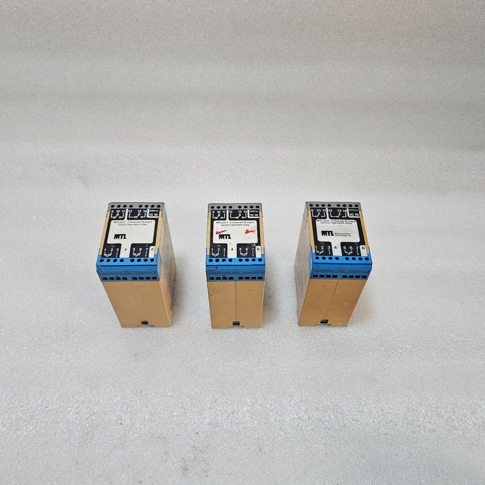 MEASUREMENT TECHNOLOGY MTL 2211 2 CHANNEL INPUT SWITCH RELAY 240V AC MTL2211